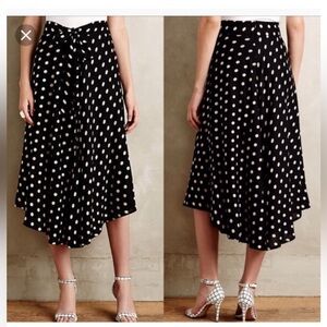 Anthropologie Tandy Polka Dot Print Skirt by Porridge